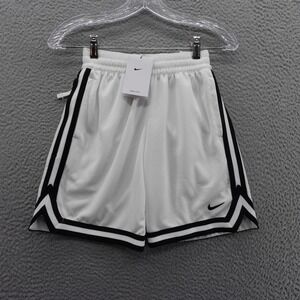 Nike Kids Fri Fit Basketball Shorts Size Small White Black Pull On NWT